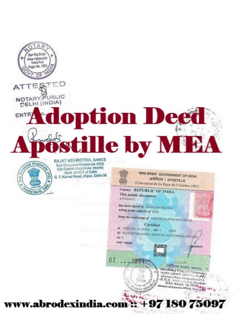 Certificate Apostille for Canada from MEA