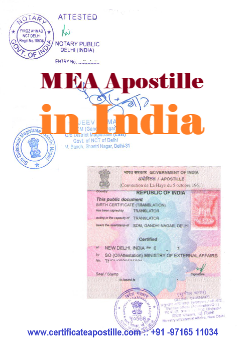 Certificate Apostille Services in India – Fast & Reliable MEA Apostille